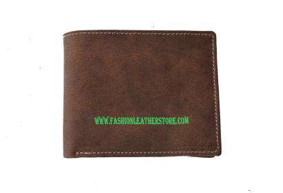 Crazy Horse Leather Purse for Boys
